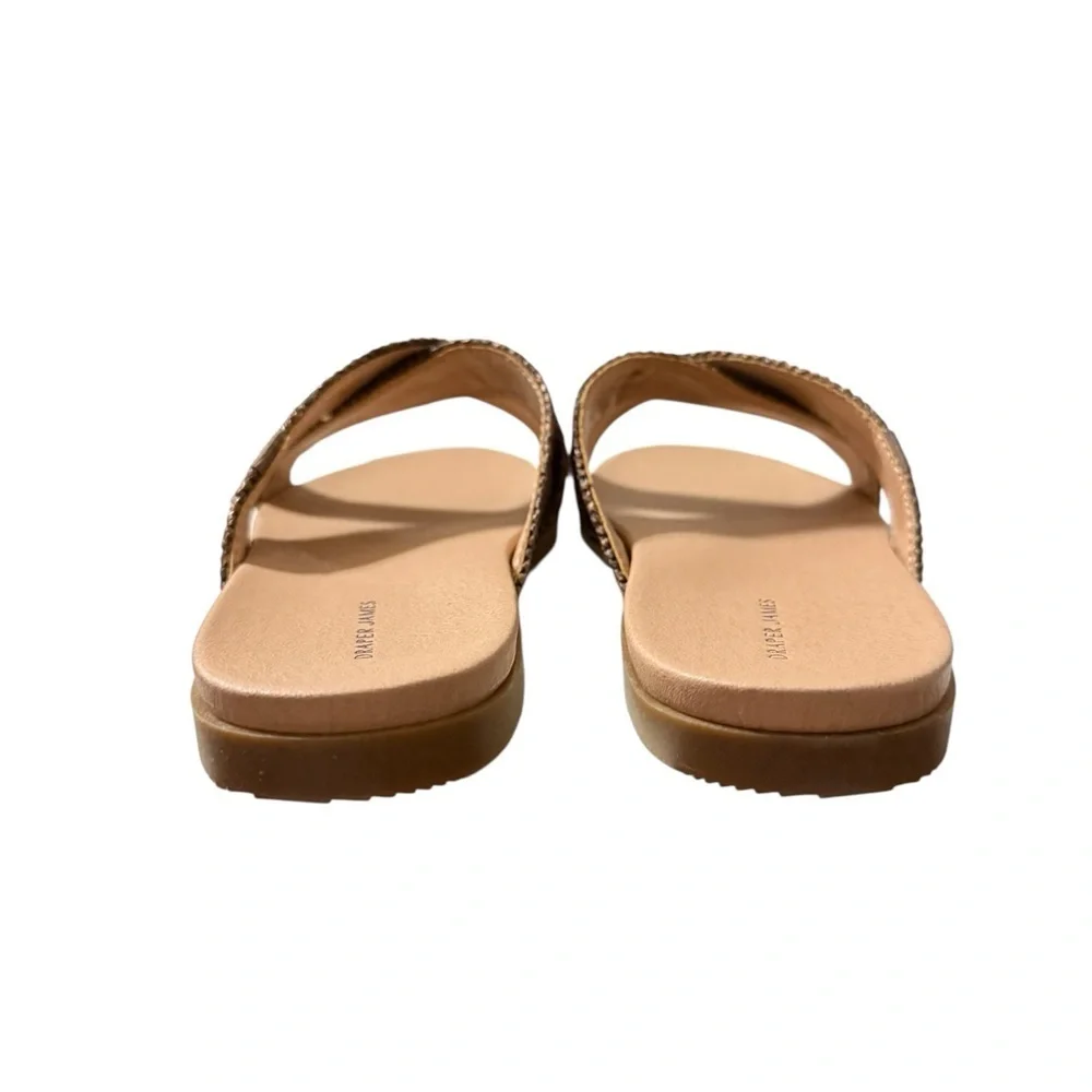 Draper James Alex Raffia Slide Sandals – Brown | Women’s 10
